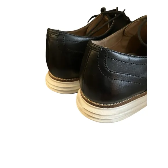 Cole Haan Original Wingtip Oxford Black Leather Shoes Size 8 1/2M
