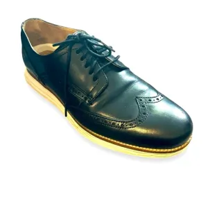 Cole Haan Original Wingtip Oxford Black Leather Shoes Size 8 1/2M