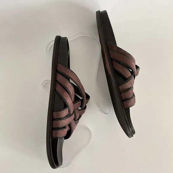 Cole Haan Sandals 11M Brown Feathercraft Woven Open-toe Fisherman