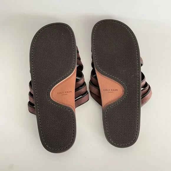 Cole Haan Sandals 11M Brown Feathercraft Woven Open-toe Fisherman