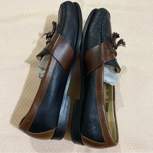 cole haan tassel brown slip on loafers all purpose shoes size 10.5D