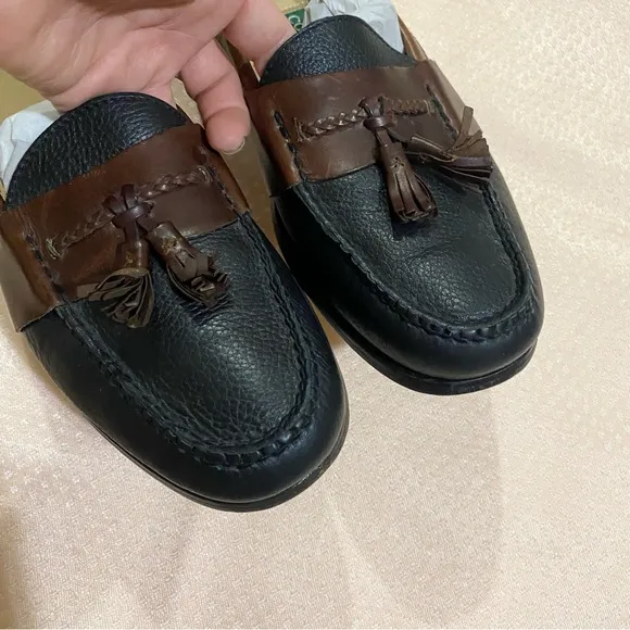cole haan tassel brown slip on loafers all purpose shoes size 10.5D