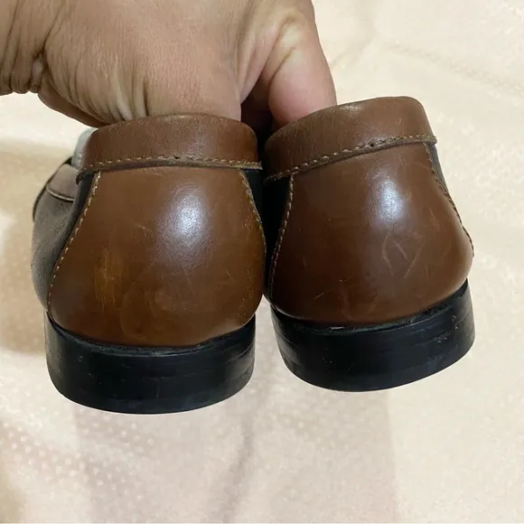 cole haan tassel brown slip on loafers all purpose shoes size 10.5D