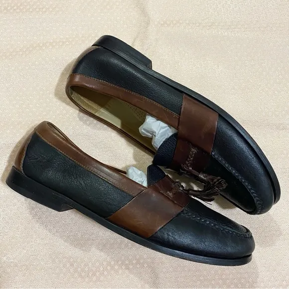 cole haan tassel brown slip on loafers all purpose shoes size 10.5D