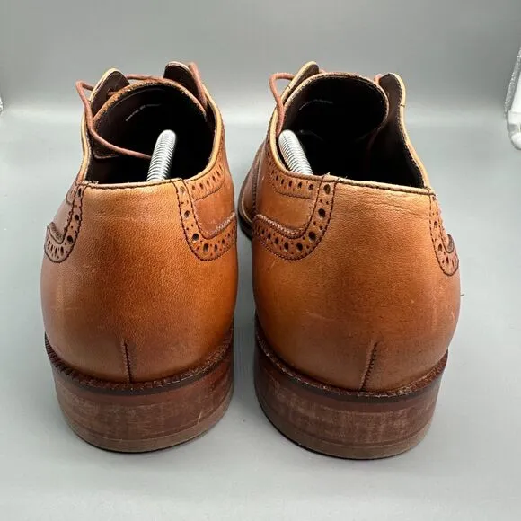 Cole Haan Williams Men's 13 Brown Leather Lace-Up Low Top Wingtip Oxford Shoes
