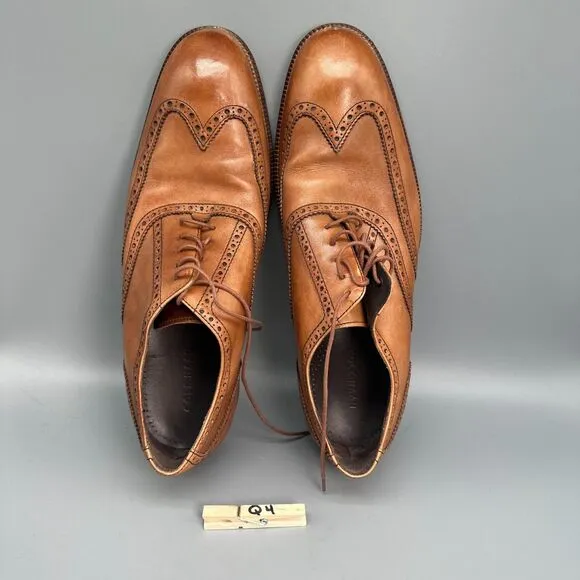 Cole Haan Williams Men's 13 Brown Leather Lace-Up Low Top Wingtip Oxford Shoes