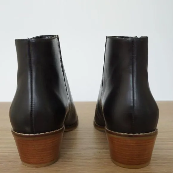 Cole Haan Women's Abbot Ankle Booties Black Leather Size 5C