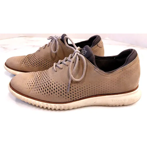 Cole Haan Zerogrand 2.0 GRAND Mens 12 M Lined‎ Laser Wingtip Oxford Shoes C23814