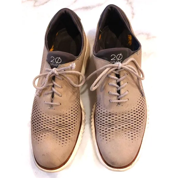 Cole Haan Zerogrand 2.0 GRAND Mens 12 M Lined‎ Laser Wingtip Oxford Shoes C23814