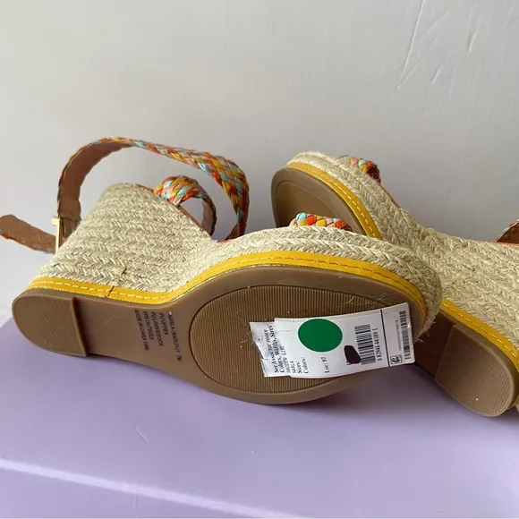 Colorful Woven Wedge Sandals by Madden Girl Size 7