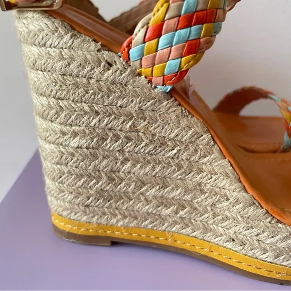 Colorful Woven Wedge Sandals by Madden Girl Size 7