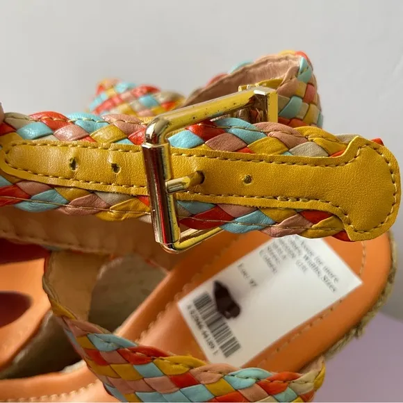 Colorful Woven Wedge Sandals by Madden Girl Size 7