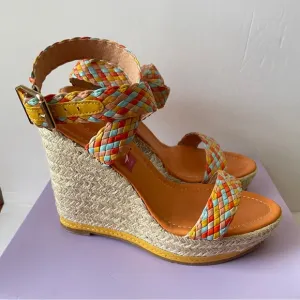 Colorful Woven Wedge Sandals by Madden Girl Size 7