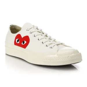 Comme des Garçon PLAY x Converse Low Top Chuck Taylor Sneakers
