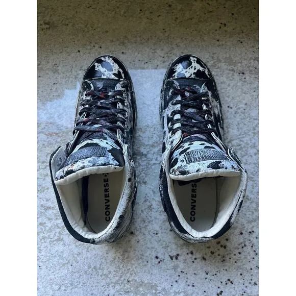 Converse All Star Chuck Taylor’s Lace Up Shoes Custom Design OOAK Mens 10.5 NWOT
