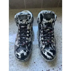 Converse All Star Chuck Taylor’s Lace Up Shoes Custom Design OOAK Mens 10.5 NWOT
