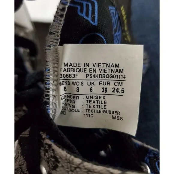 Converse‎ All Star Justice League DC Comics High Top Shoes Mens Sz 6 Women's 8