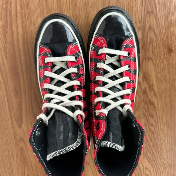 ⭐Converse All Star Lugged 2.0 High Top Sz 7.5 Womens Shoes Red/Black A12843C New