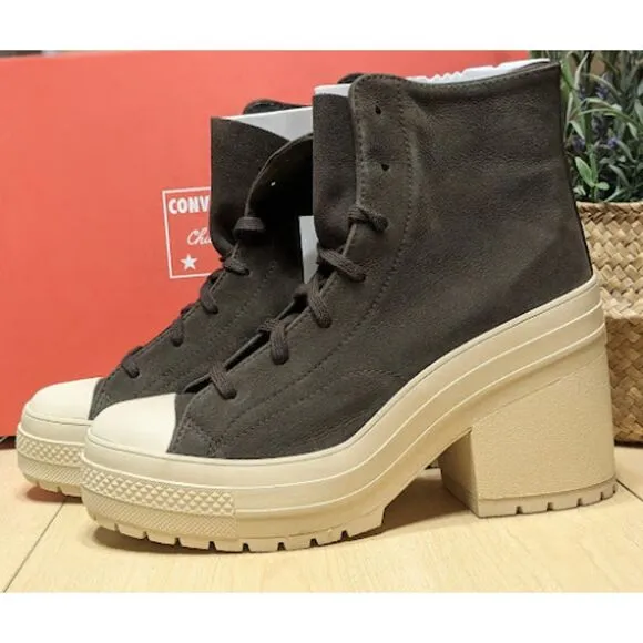 Converse Chuck 70 De Luxe Heel Platform Coffee Break High Top Shoes W9.5 NIB