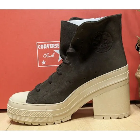 Converse Chuck 70 De Luxe Heel Platform Coffee Break High Top Shoes W9.5 NIB