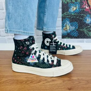 ❤️❤️❤️Converse Chuck 70 Floral Tapestry Hi 7.5 Womens Shoes Black Floral A11990C