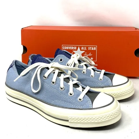 Converse Chuck 70 OX Shoes Low Top Women Size Sneakers Skate Canvas Blue A04510C