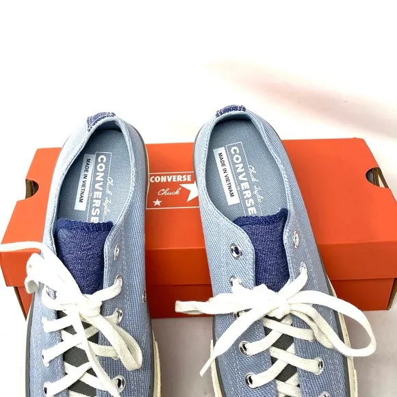 Converse Chuck 70 OX Shoes Low Top Women Size Sneakers Skate Canvas Blue A04510C