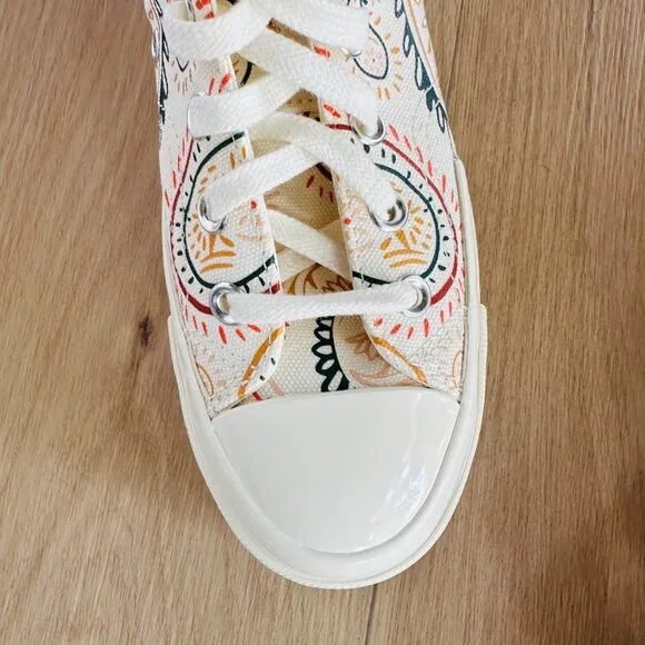 ⭐Converse Chuck 70 Plus Hi Sz 7 Mens Shoes Beige Floral Paisley Sneakers A08172C