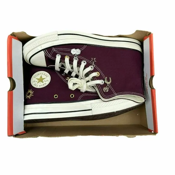 ⭐Converse Chuck 70 Plus High Top Platform Sz 9.5 Women's Shoes Burgundy A12893C