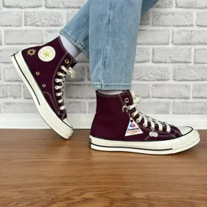 ⭐Converse Chuck 70 Plus High Top Platform Sz 9.5 Women's Shoes Burgundy A12893C