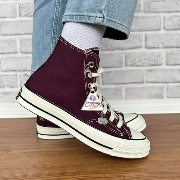 ⭐Converse Chuck 70 Plus High Top Platform Sz 9.5 Women's Shoes Burgundy A12893C