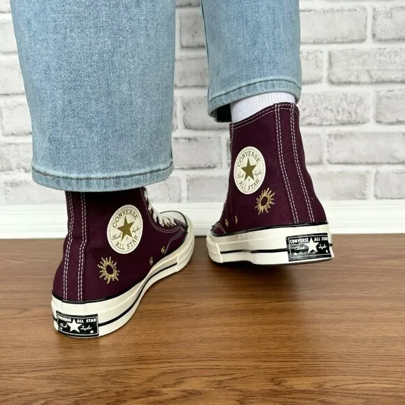 ⭐Converse Chuck 70 Plus High Top Platform Sz 9.5 Women's Shoes Burgundy A12893C