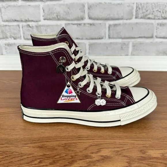 ⭐Converse Chuck 70 Plus High Top Platform Sz 9.5 Women's Shoes Burgundy A12893C
