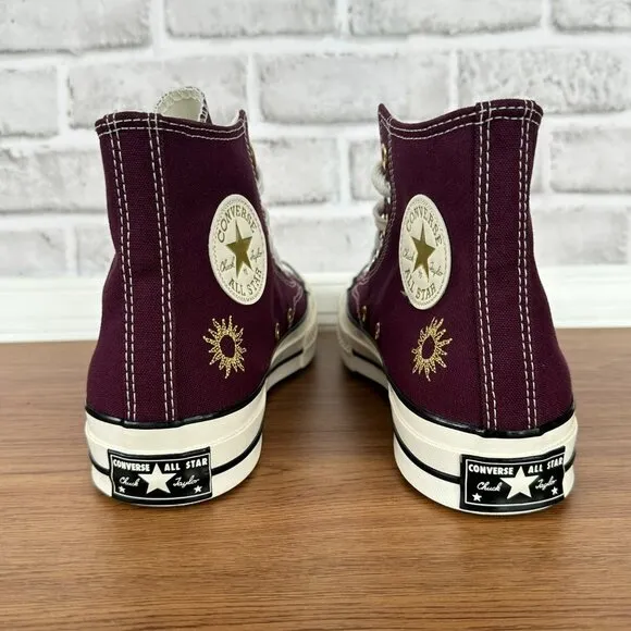 ⭐Converse Chuck 70 Plus High Top Platform Sz 9.5 Women's Shoes Burgundy A12893C