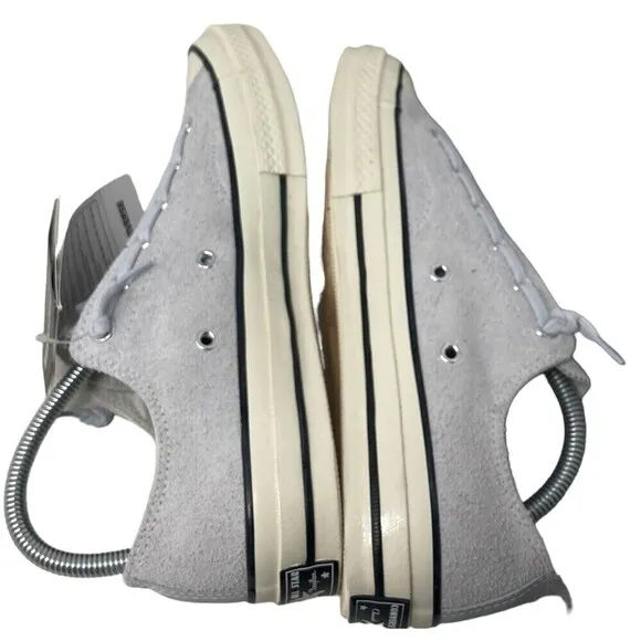 Converse Chuck 70 Zip OX Size Women's 9.5 Men's 7.5 Pure Platinum Gray Shoes