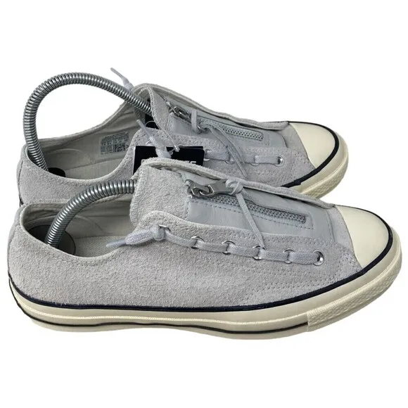 Converse Chuck 70 Zip OX Size Women's 9.5 Men's 7.5 Pure Platinum Gray Shoes