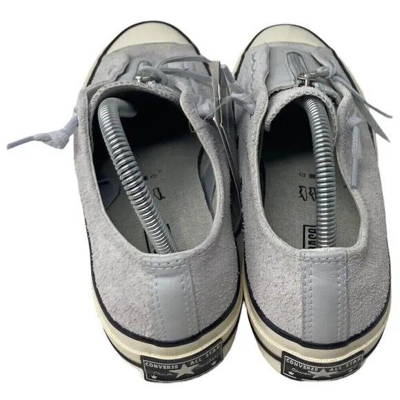 Converse Chuck 70 Zip OX Size Women's 9.5 Men's 7.5 Pure Platinum Gray Shoes