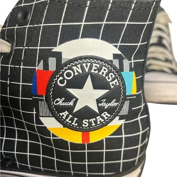 CONVERSE Chuck Taylor All Star Color Grid Shoes Sneaker Black High Top Men’s 7.5