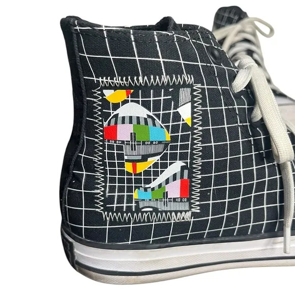 CONVERSE Chuck Taylor All Star Color Grid Shoes Sneaker Black High Top Men’s 7.5