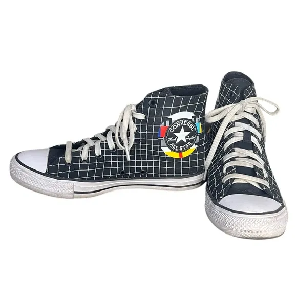 CONVERSE Chuck Taylor All Star Color Grid Shoes Sneaker Black High Top Men’s 7.5
