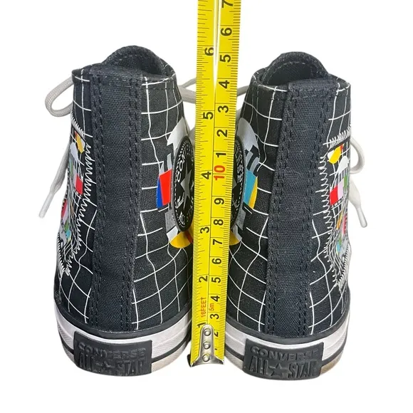 CONVERSE Chuck Taylor All Star Color Grid Shoes Sneaker Black High Top Men’s 7.5