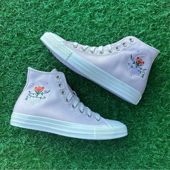 🎁Converse Chuck Taylor All Star Ctas Hi Barely Rose Crystal Magic