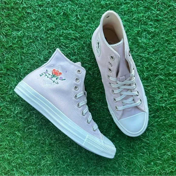 🎁Converse Chuck Taylor All Star Ctas Hi Barely Rose Crystal Magic