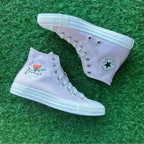 🎁Converse Chuck Taylor All Star Ctas Hi Barely Rose Crystal Magic