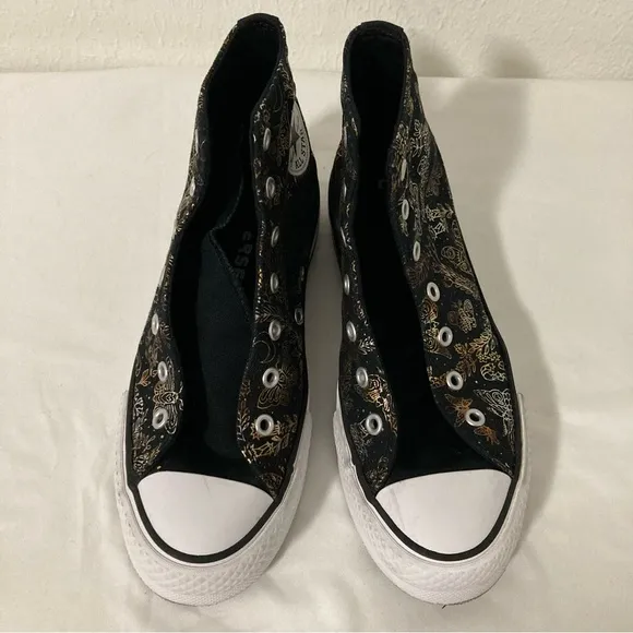 Converse Chuck Taylor All Star Eva Lift &quot;Butterfly Shine&quot; Shoes Size 5 NO LACES
