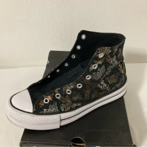 Converse Chuck Taylor All Star Eva Lift &quot;Butterfly Shine&quot; Shoes Size 5 NO LACES