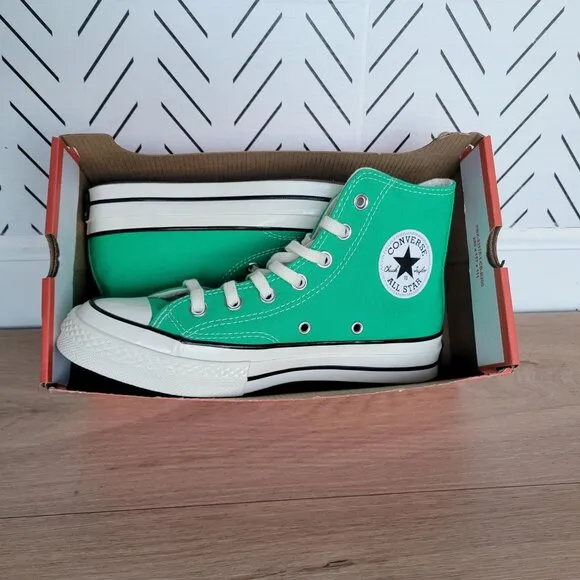⭐Converse Chuck Taylor All Star Hi Canvas Sz 7.5 Womens Shoes Apex Green A08613F