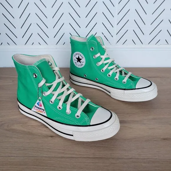 ⭐Converse Chuck Taylor All Star Hi Canvas Sz 7.5 Womens Shoes Apex Green A08613F