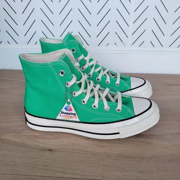 ⭐Converse Chuck Taylor All Star Hi Canvas Sz 7.5 Womens Shoes Apex Green A08613F