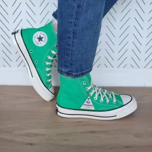 ⭐Converse Chuck Taylor All Star Hi Canvas Sz 7.5 Womens Shoes Apex Green A08613F